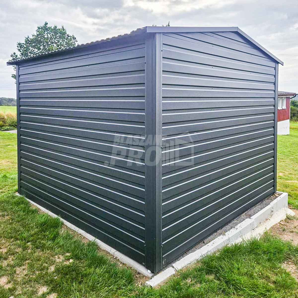 Schowek Domek ogrodowy 3x3m drzwi - antracyt - dach dwuspadowy GP429 Legnica - zdjęcie 5
