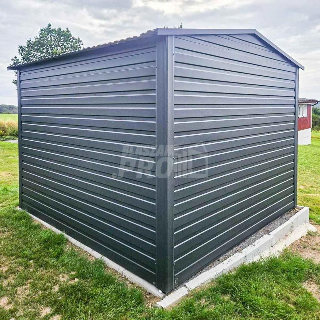 Schowek Domek ogrodowy 3x3m drzwi - antracyt - dach dwuspadowy GP429 Legnica - zdjęcie 5