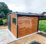 Schowek domek ogrodowy 3x4m drzwi okno blachodachówka rynny dach GP462 Dąbrowa Górnicza - zdjęcie 2