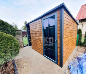 Domek ogrodowy 2,5x3 + wiata 1x3 - Otwór na drzwi drewnopodobny TKD153 Międzyrzecz - zdjęcie 6