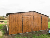 Garaż blaszany 6x6 wolnostojący 2x Brama drewnopodobny Dach GB180 Stargard - zdjęcie 4