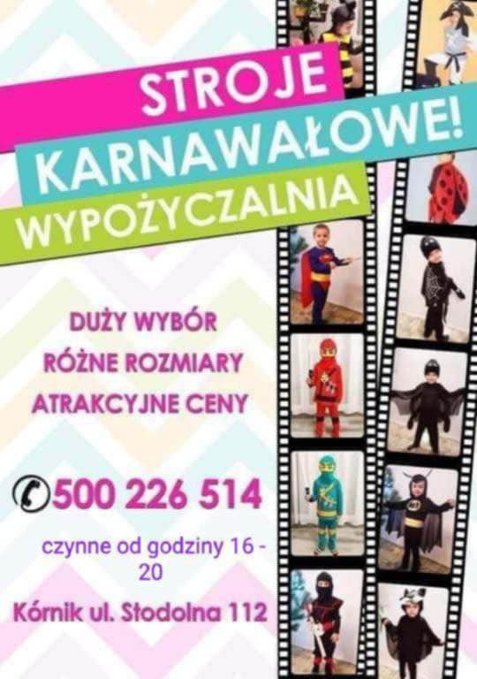 Wypożyczalnia strojów karnawałowych dla dzieci Kórnik - zdjęcie 1