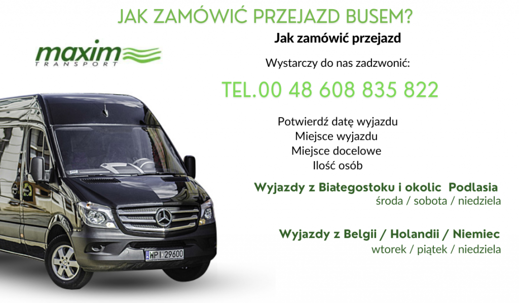 Bus z Białegostoku do Belgii Holandii i Niemiec Białystok - zdjęcie 1