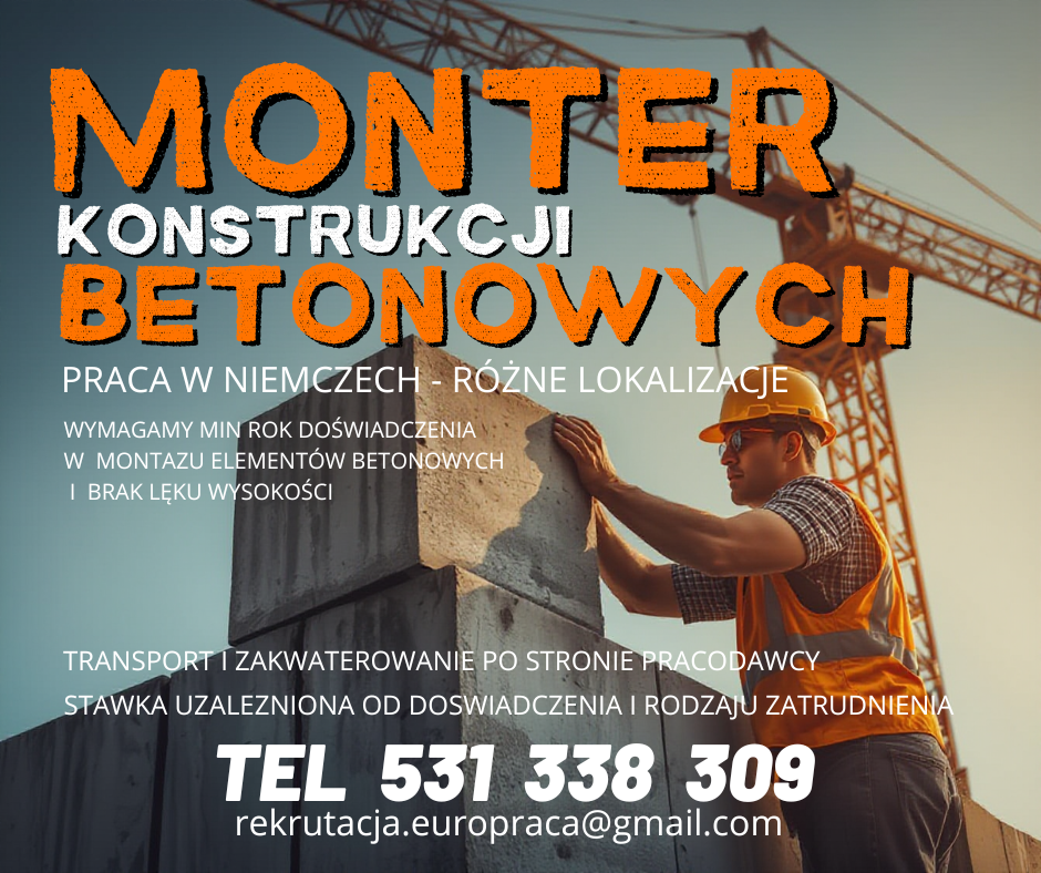 Monter prefabrykatów betonowych Lwówek Śląski - zdjęcie 1