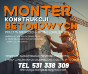 Monter prefabrykatów betonowych