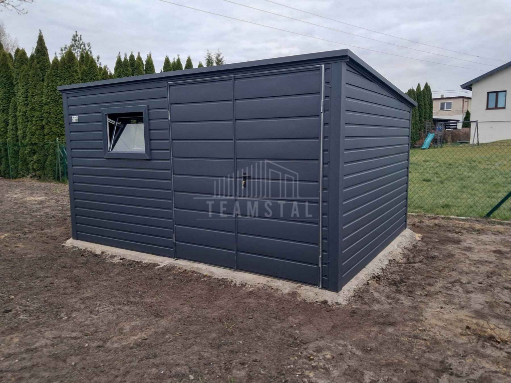 Schowek - domek ogrodowy 4x2m brama 2x okno  dach  TS1103 Toruń - zdjęcie 3