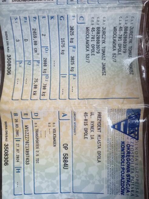 Sprzedam VW transporter Opole - zdjęcie 3