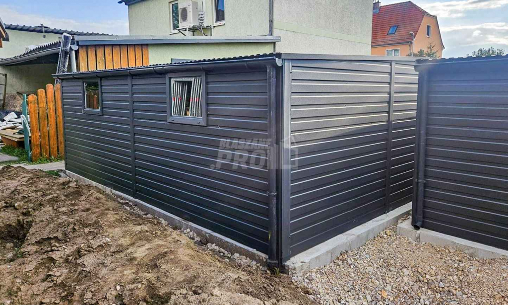 Garaż Blaszany 6x6m - 2x Brama uchylna - drzwi - 2x okno - rynny GP421 Gdynia - zdjęcie 4