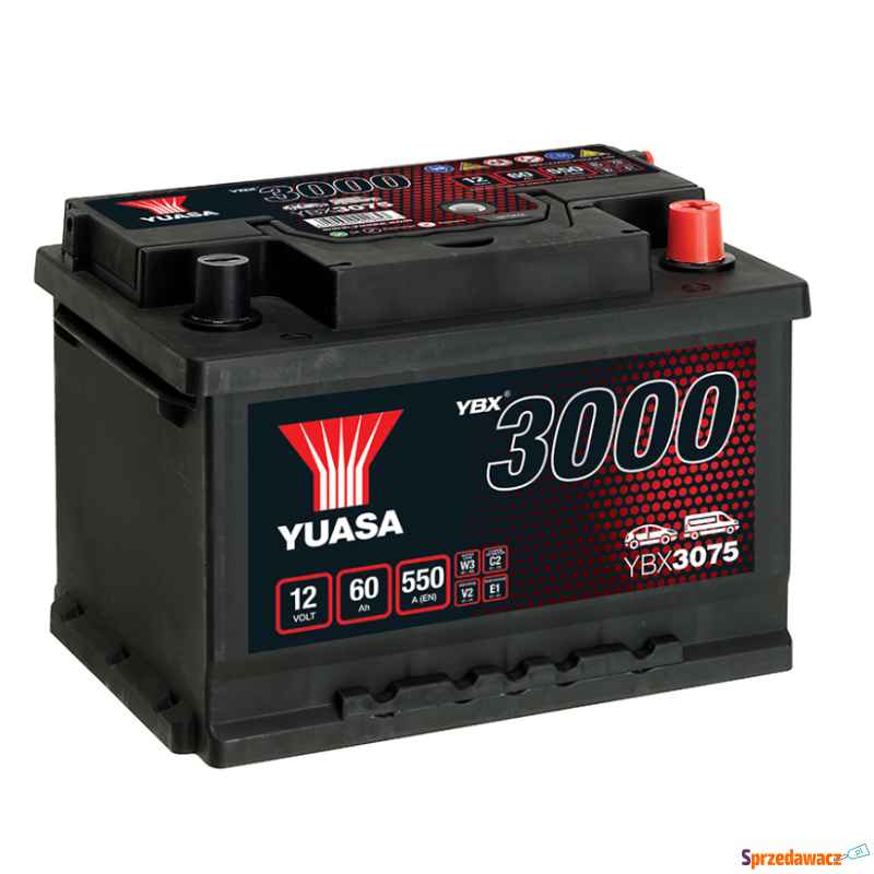 Akumulator Yuasa Standard 12V 60Ah 550A Prawy Plus Łomża - zdjęcie 1