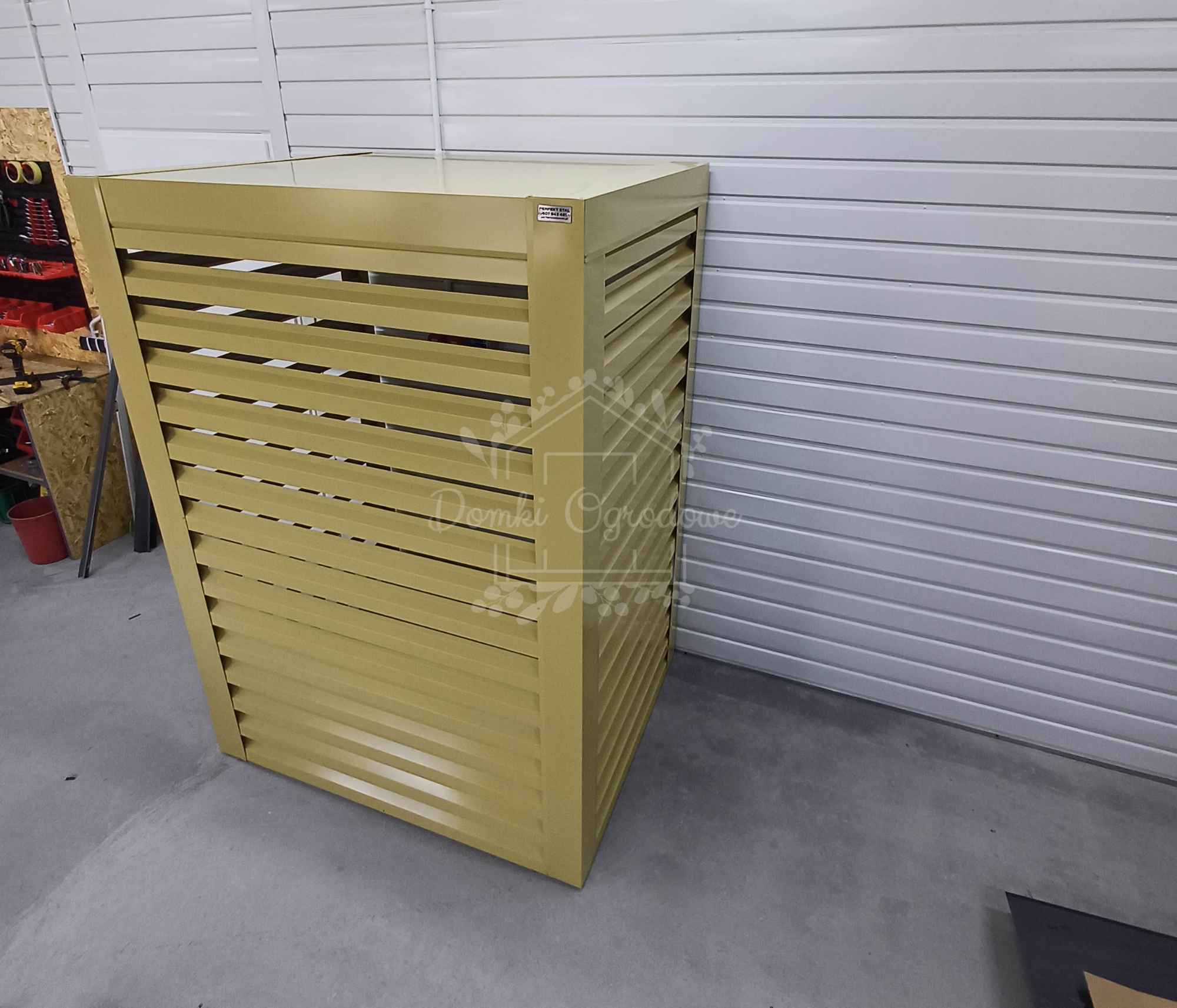 Osłona pompy ciepła 90x40x140 cm żółty Zabudowa ID859 Września - zdjęcie 6