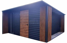 Schowek - domek ogrodowy 4x4 - drzwi - okno dekor z lameli dach TS1185