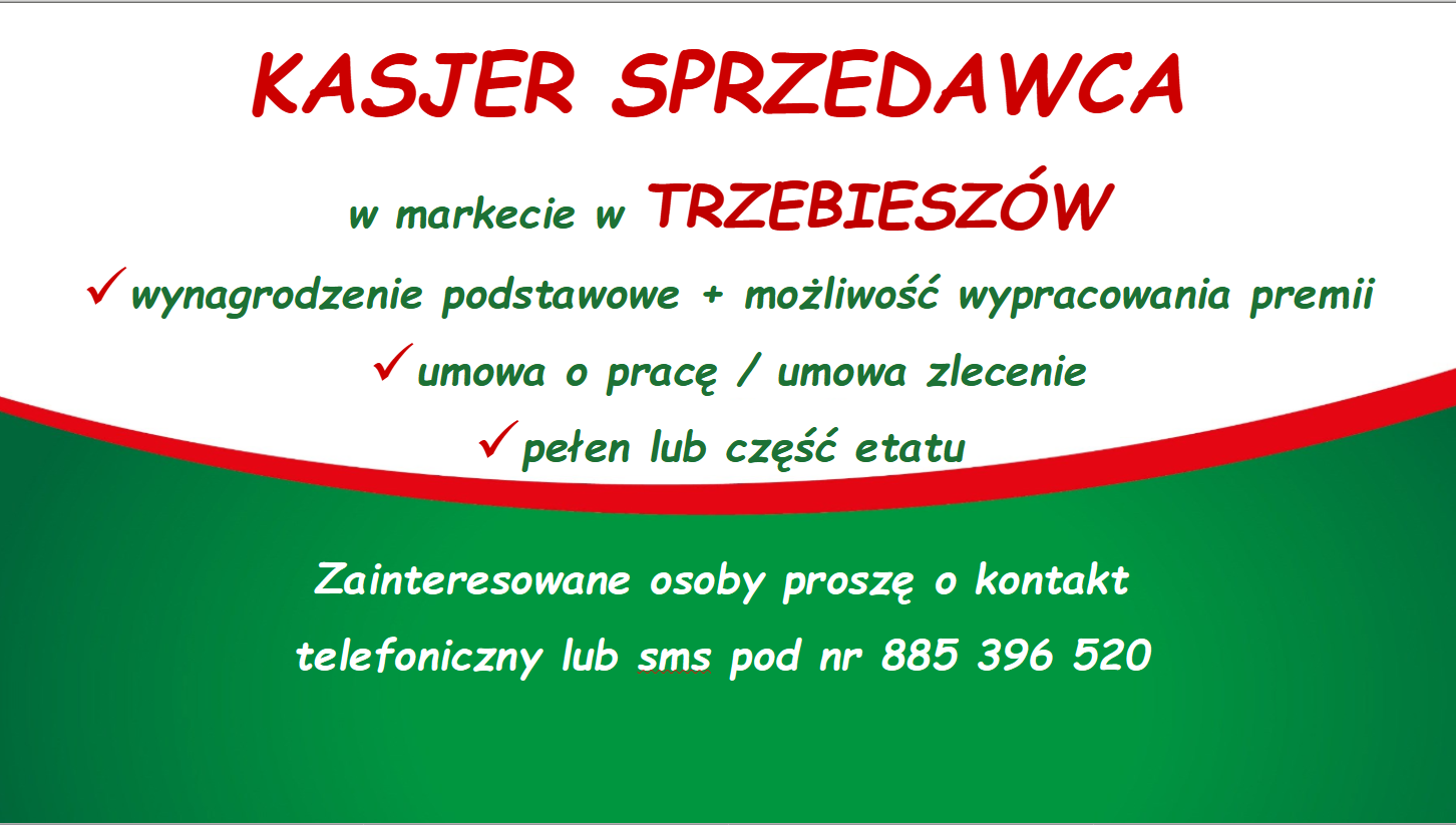 Praca w markecie, Dino Polska S.A., TRZEBIESZÓW Trzebieszów - zdjęcie 1