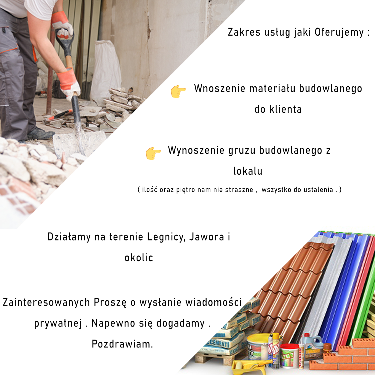 Wnoszenie Materiału / Wynoszenie Gruzu Legnica - zdjęcie 1