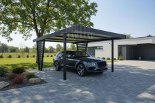 Carport V PREMIUM 4x5m - Wypełnienie panelami Wiata samochodowa TS1262 Olsztyn - zdjęcie 4