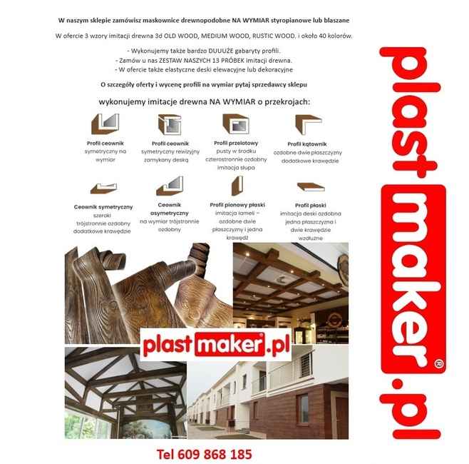 MASKOWNICE na wymiar - belki dekoracyjne DREWNOPODOBNE Bemowo - zdjęcie 5