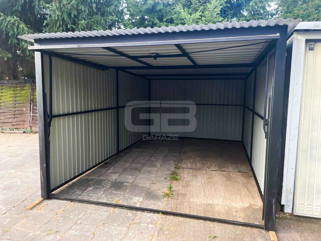 Garaż blaszany 3x5 Brama - Biały  - Dach spad w tył GB138 Drawsko Pomorskie - zdjęcie 4