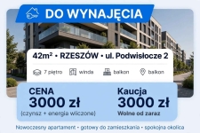 DO WYNAJĘCIA - 42 m² - Rzeszów, ul. Podwisłocze 2