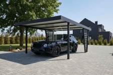 Carport V PREMIUM 4,5x5m Wypełnienie panelami Wiata samochodowa ID1186 Koszalin - zdjęcie 3