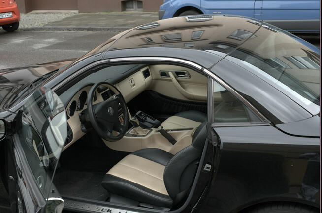 Mercedes SLK 200, czarny, cena 17 000 Bytom - zdjęcie 4
