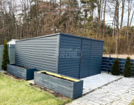 Domek Ogrodowy - Schowek 4x3,5  drzwi - Antracyt dach spad w tył GP262 Dąbrowa Górnicza - zdjęcie 6