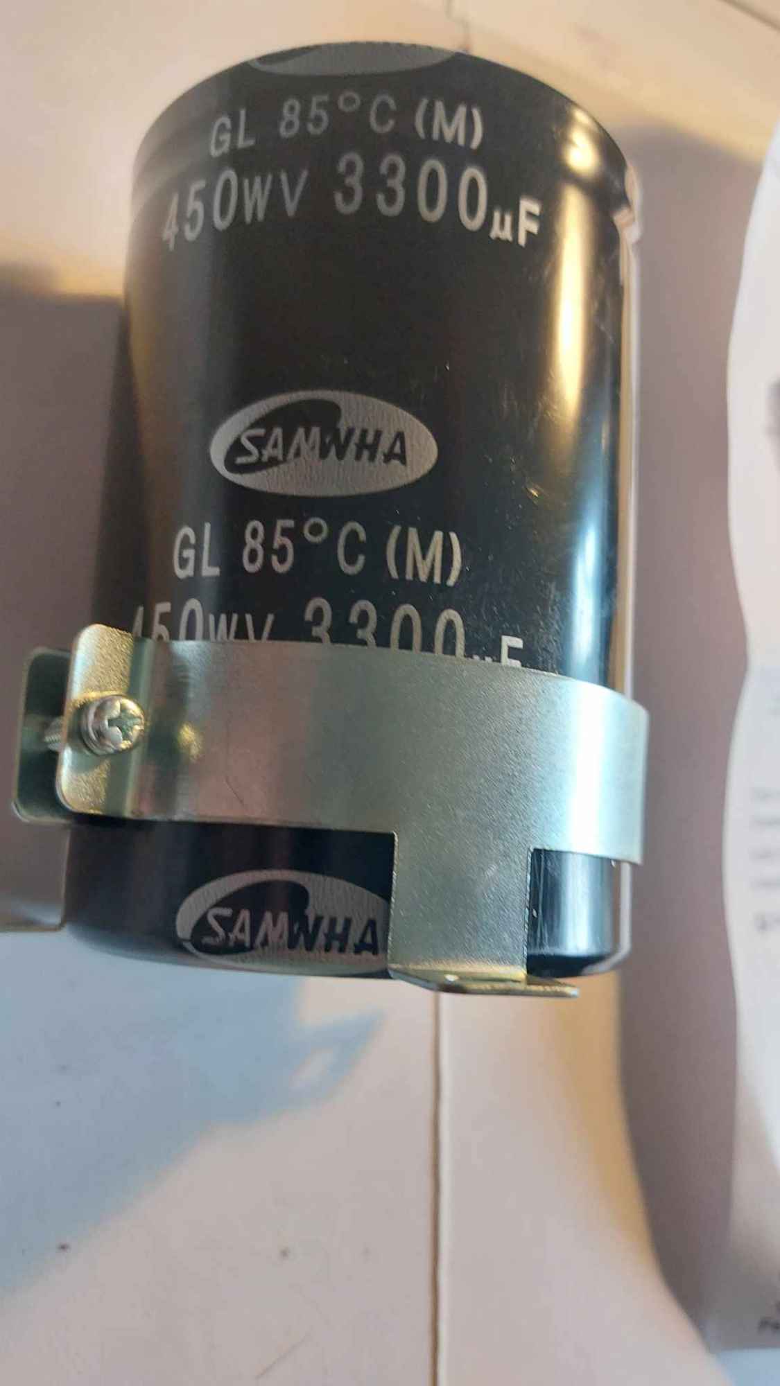 kondensator SAMWHA  3300 uF   obejma mocująca Dąbrowa Górnicza - zdjęcie 3