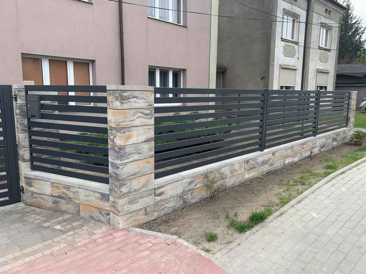 Ogrodzenia murowane-  bloczek gładki / łupany kompleksowo Aleksandrów Łódzki - zdjęcie 6