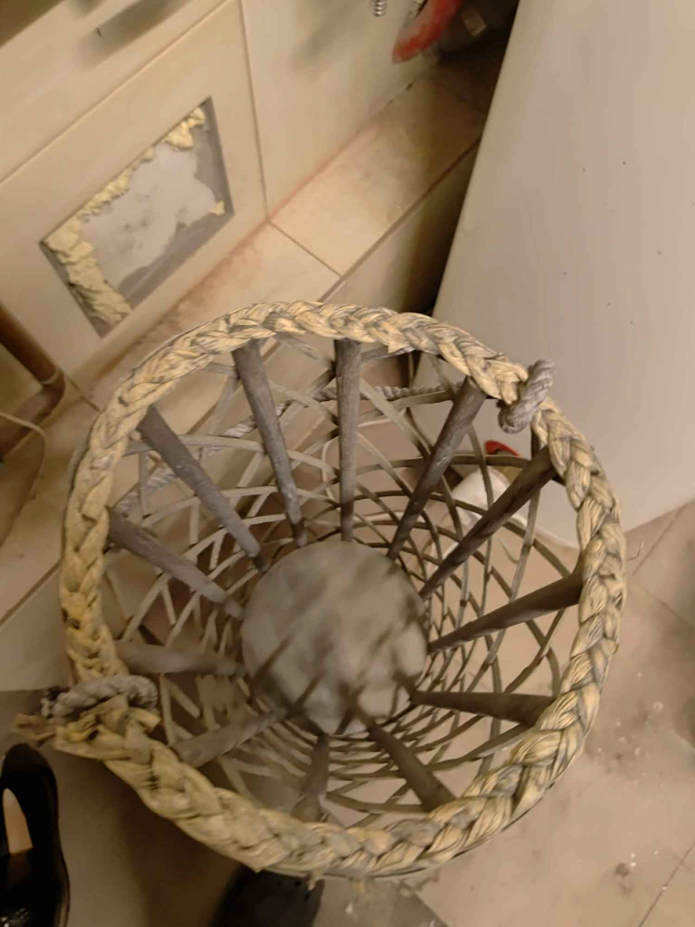 lampion wiklina szary Kiełpino - zdjęcie 1