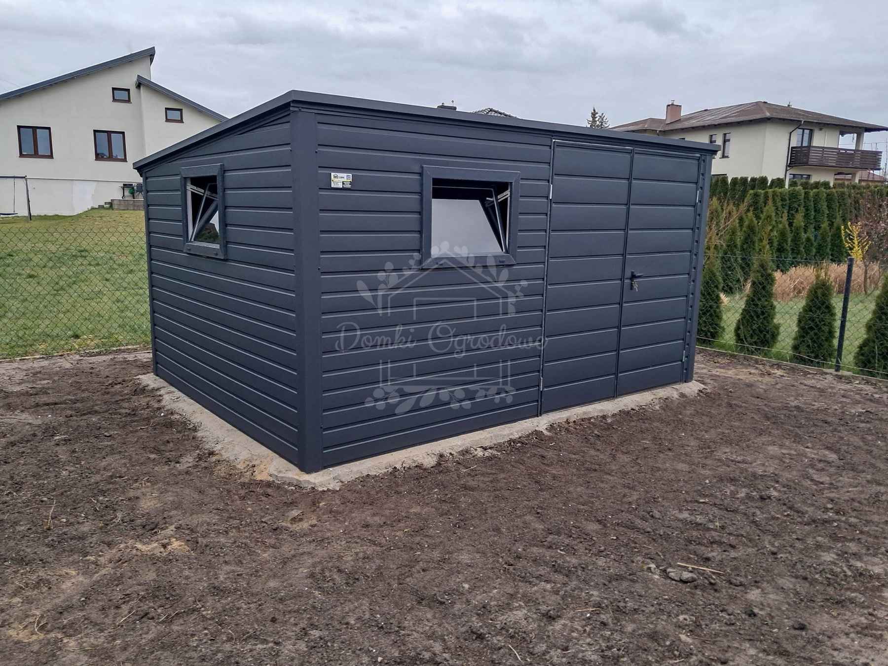 Schowek - domek ogrodowy 4x2m - brama dwuskrzydłowa  antracyt  ID1020 Gdańsk - zdjęcie 2