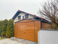 Garaż blaszany 4x4m - Brama uchylna   drewnopodobny dach rynna ST189 Kłodzko - zdjęcie 2