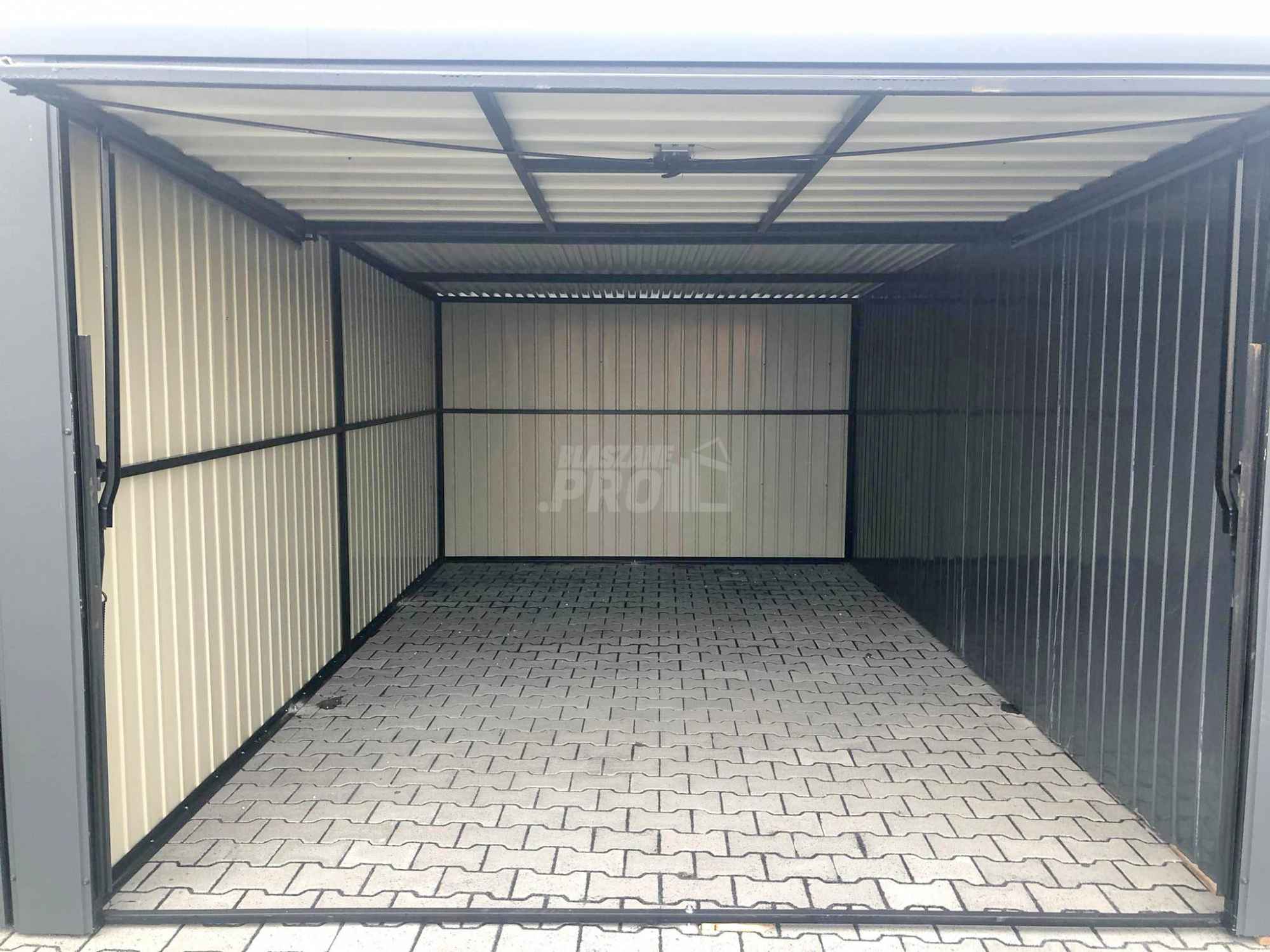 Garaż blaszany 9x6 + wiata 3x6 3x Brama uchylna spad w tył  GP162 Nowy Sącz - zdjęcie 9