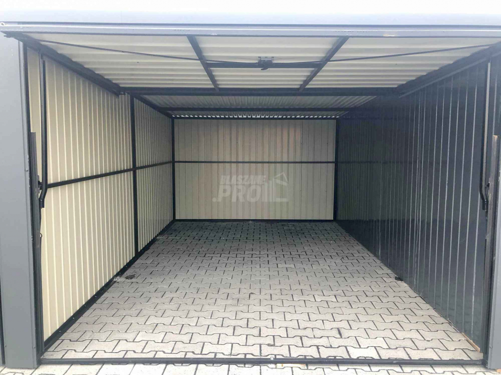 Garaż blaszany 9x6 + wiata 3x6 3x Brama uchylna spad w tył  GP162 Nowy Sącz - zdjęcie 9