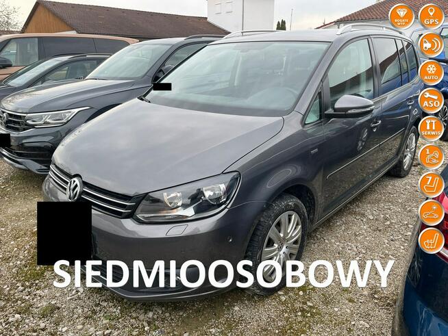 VW TOURAN 2.0 TDI 140km panorama NAVI 7 foteli SERWIS bezwypadek 2014 Tychy - zdjęcie 1