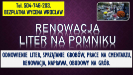Malowanie liter, cennik, tel 504-746-203, Wrocław, Odnowienie, napisów Psie Pole - zdjęcie 2
