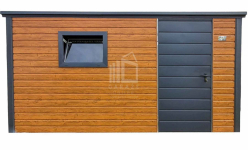 Schowek - domek ogrodowy 4x2m - dzwi - okno  dach ID1021