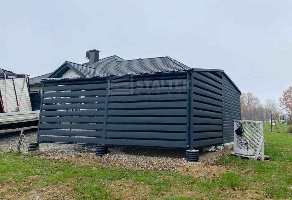 Garaż blaszany 3x6m wiata 3m Brama drzwi Dach  blachodachówka ST170 Ostróda - zdjęcie 3