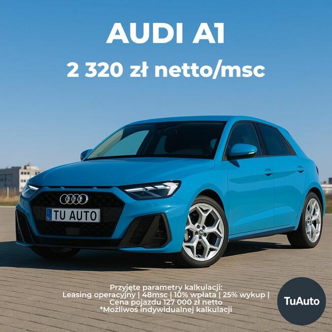 AUDI A1 35 TFSI S-LINE S TRONIC | 150KM | 2 320 zł netto/msc Lublin - zdjęcie 1