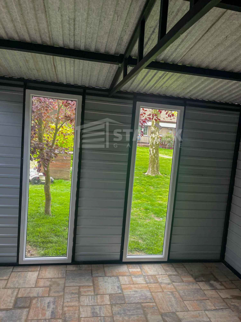 Schowek - Domek Ogrodowy 3x3m drzwi 2x okno dach w przód rynny ST159 Jarocin - zdjęcie 6