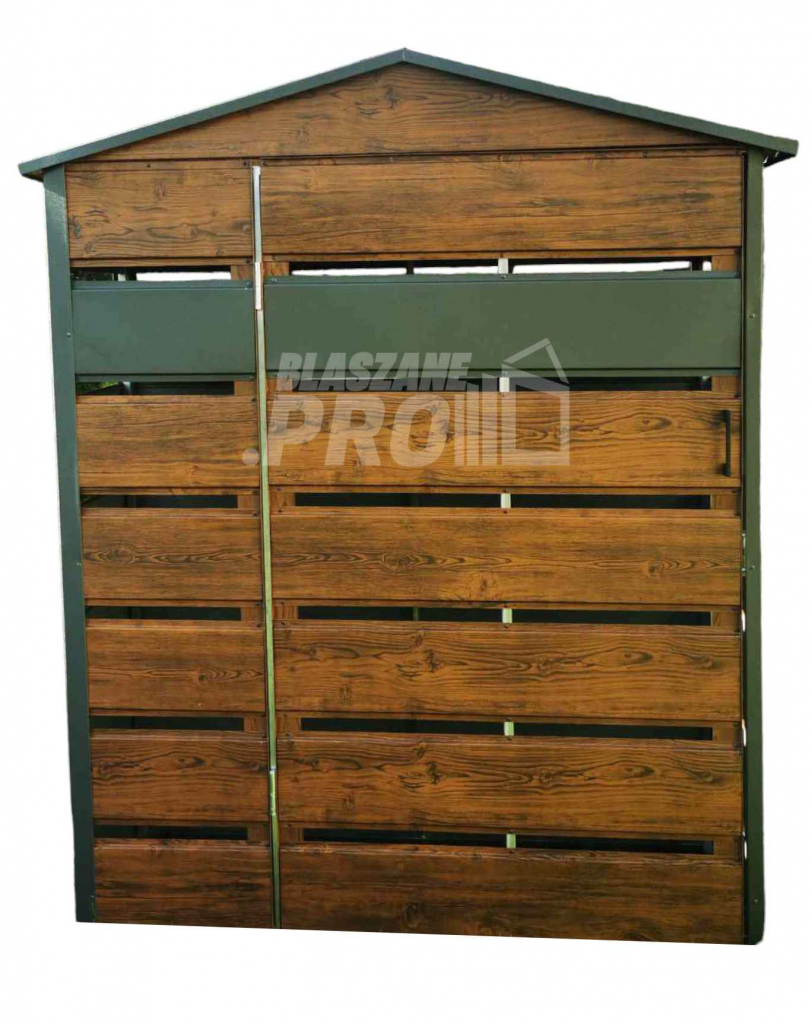 Wiata śmietnikowa dwuspad 1,3x0,5m Schowek ogrodowy GP286 Zgorzelec - zdjęcie 1