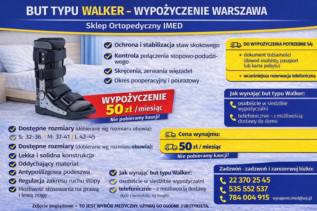 But typu Walker – wypożyczenie Warszawa | Sklep Ortopedyczny IMED Bemowo - zdjęcie 1