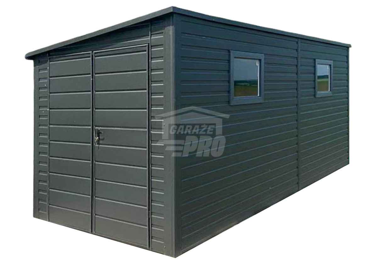 Schowek - domek ogrodowy 2x5m - Brama dwuskrzydłowa 2x okno dach GP625 Oświęcim - zdjęcie 1