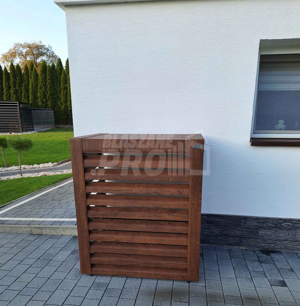Osłona pompy ciepła 80x40x120 cm ciemny orzech GP317 Gliwice - zdjęcie 6