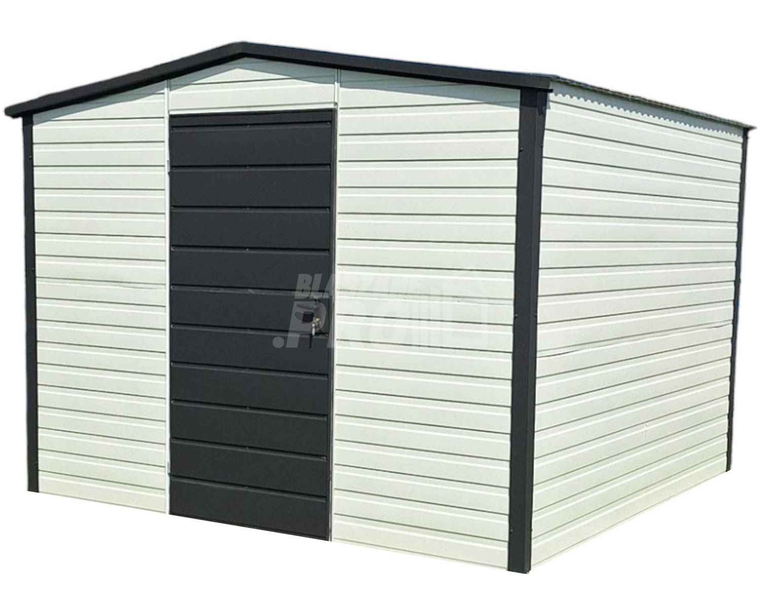 Schowek  Domek ogrodowy  3x3m antracyt - biały - dach dwuspadowy GP456 Bełchatów - zdjęcie 1