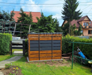 Wiata śmietnikowa 2,5x1,3 m  drewnopodobny ST188 Legnica - zdjęcie 3