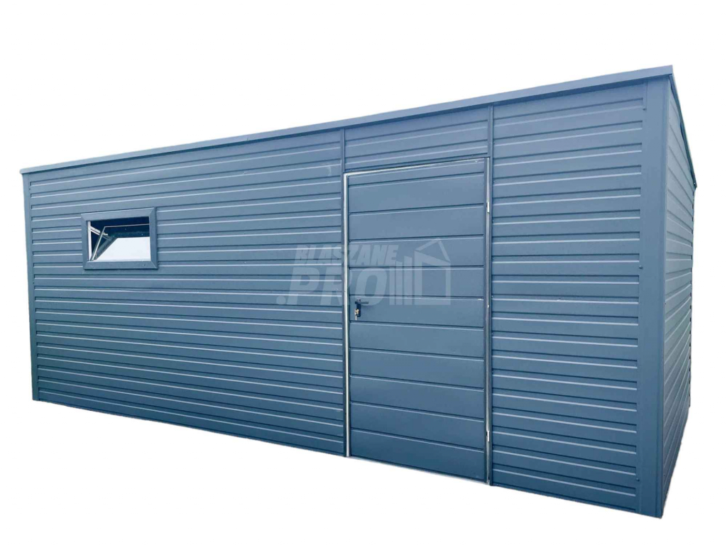 Domek ogrodowy 5x3 2x drzwi 2x okna   antracyt Dach spad w tył GP96 Chodzież - zdjęcie 1