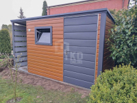 Schowek - domek ogrodowy 2,5x2m + wiata 0,5m drzwi okno dach TKD366 Jastrowie - zdjęcie 3