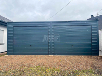 Garaż blaszany 7x6 2x Brama uchylna + drzwi antracyt spad w tył GP161 Niepołomice - zdjęcie 7
