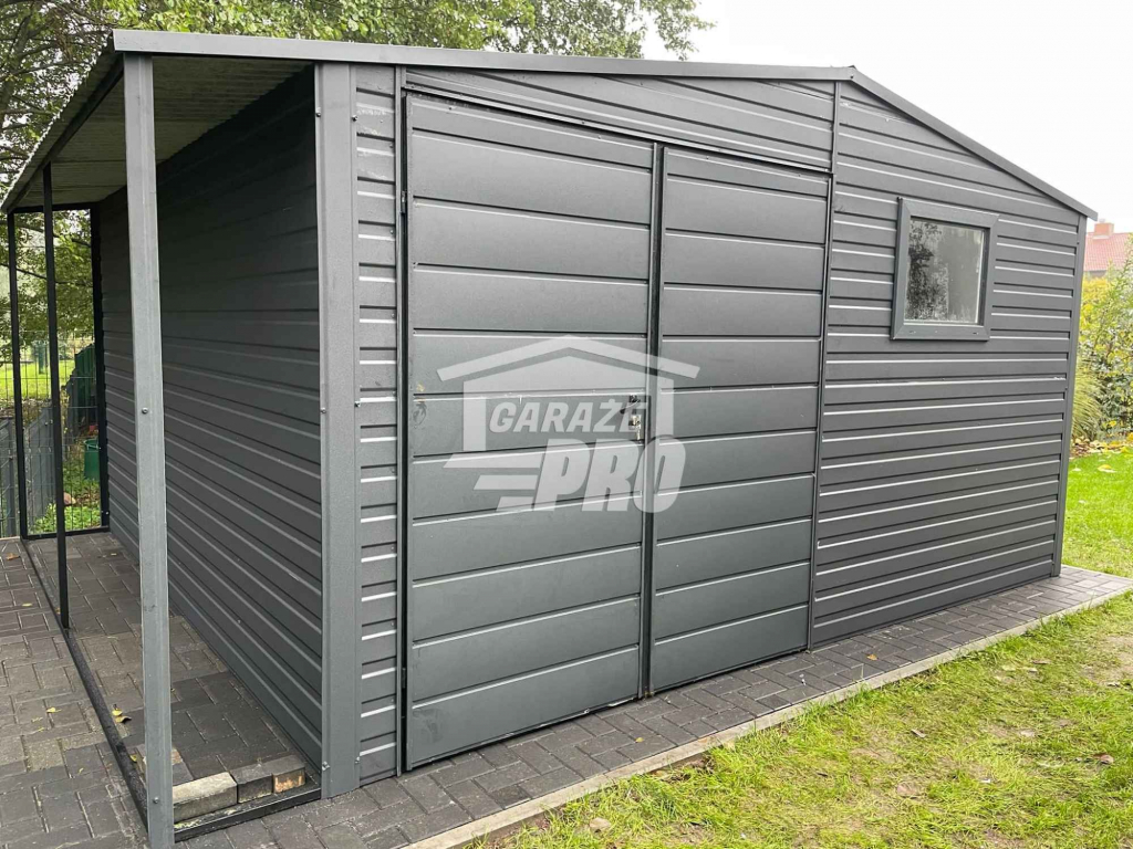 Domek Ogrodowy 4x4 wiata drzwi 2 okno dwuskrzydłowe Dach dwuspad GP236 Tarnów - zdjęcie 7