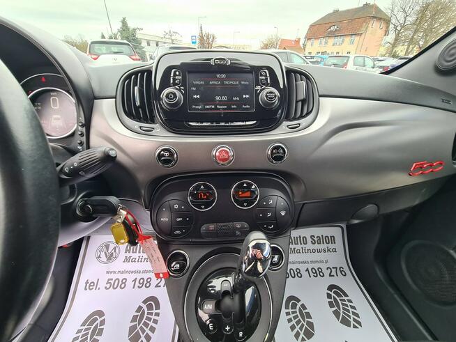 Fiat 500 Automat Klimatronik Półskóry Tempomat Halogeny Komputer Alu Wągrowiec - zdjęcie 12