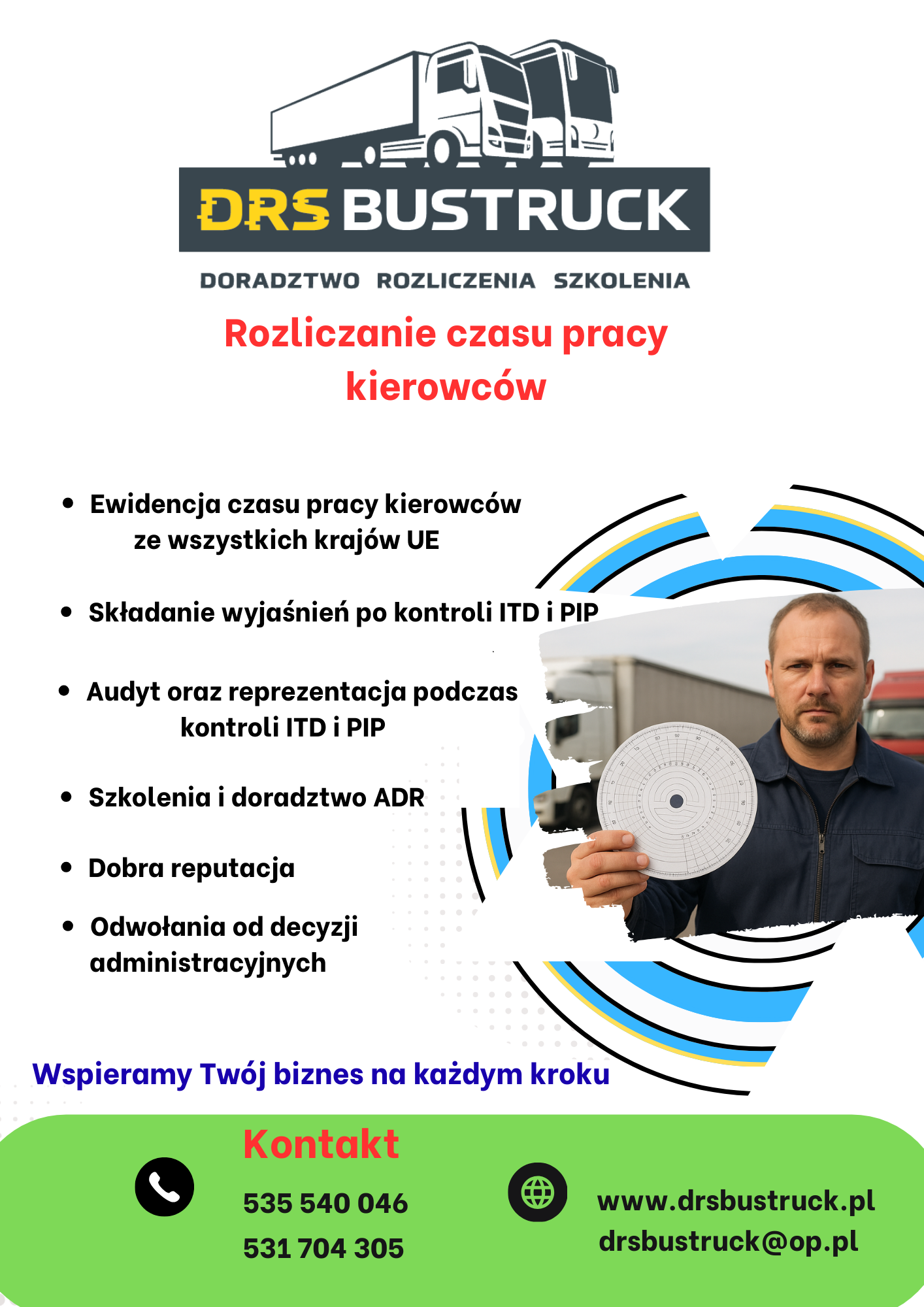 Rozliczanie czasu pracy kierowców, doradztwo Opole - zdjęcie 1