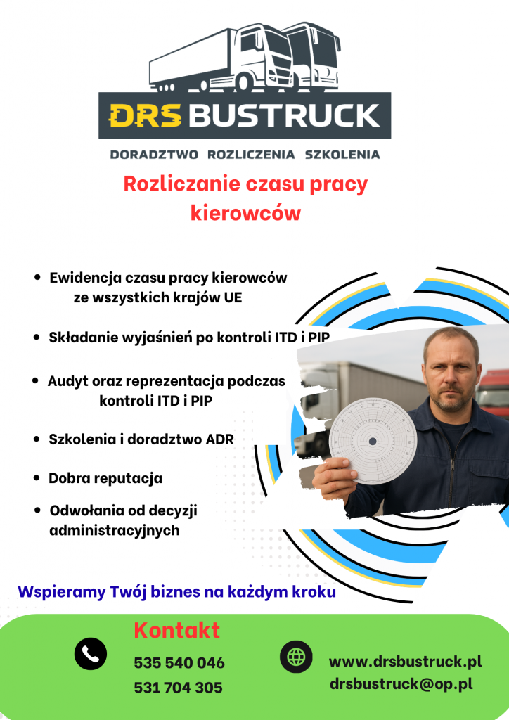 Rozliczanie czasu pracy kierowców, doradztwo Opole - zdjęcie 1